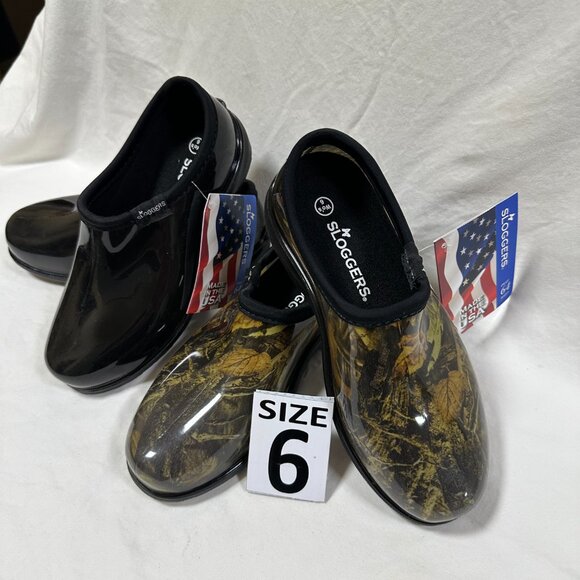 Two for One Price!!! Sloggers Waterproof Rain Shoes - Camo & Black - Picture 3 of 3